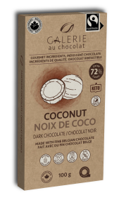 Fairtrade Dark Chocolat Coconut Bar