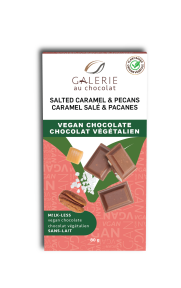 Vegan Salt Caramel Pecans Choc Bar