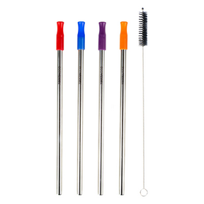 Stainless Steel Straws - Pack of 4