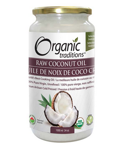 Coconut Oil, Raw Ex Virgin Unrefind