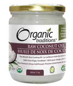 Coconut Oil, Raw Ex Virgin Unrefind