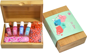 Go Glow Bamboo Manicure Box