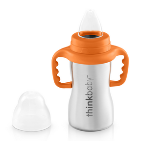 Stainless Steel Sippy Cup Orange